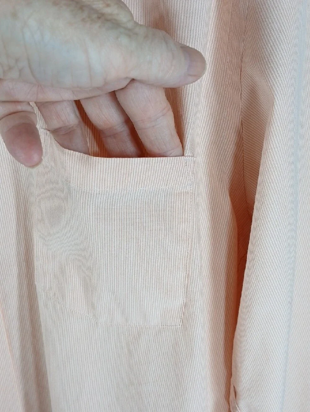 J. Crew Men’s Light Peach Long-Sleeve Button-Up Shirt